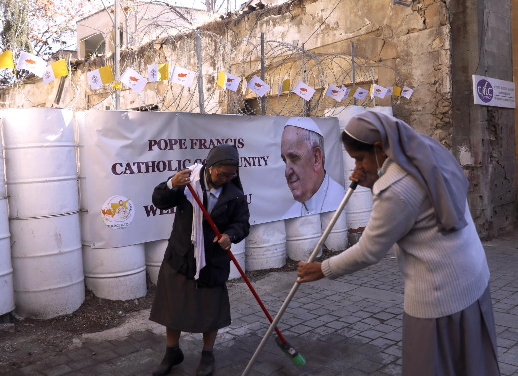 Pope Francis arrives in Cyprus with migrants in focus