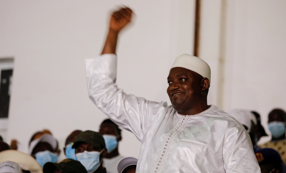 Gambian President Barrow wins re-election; opposition cries foul