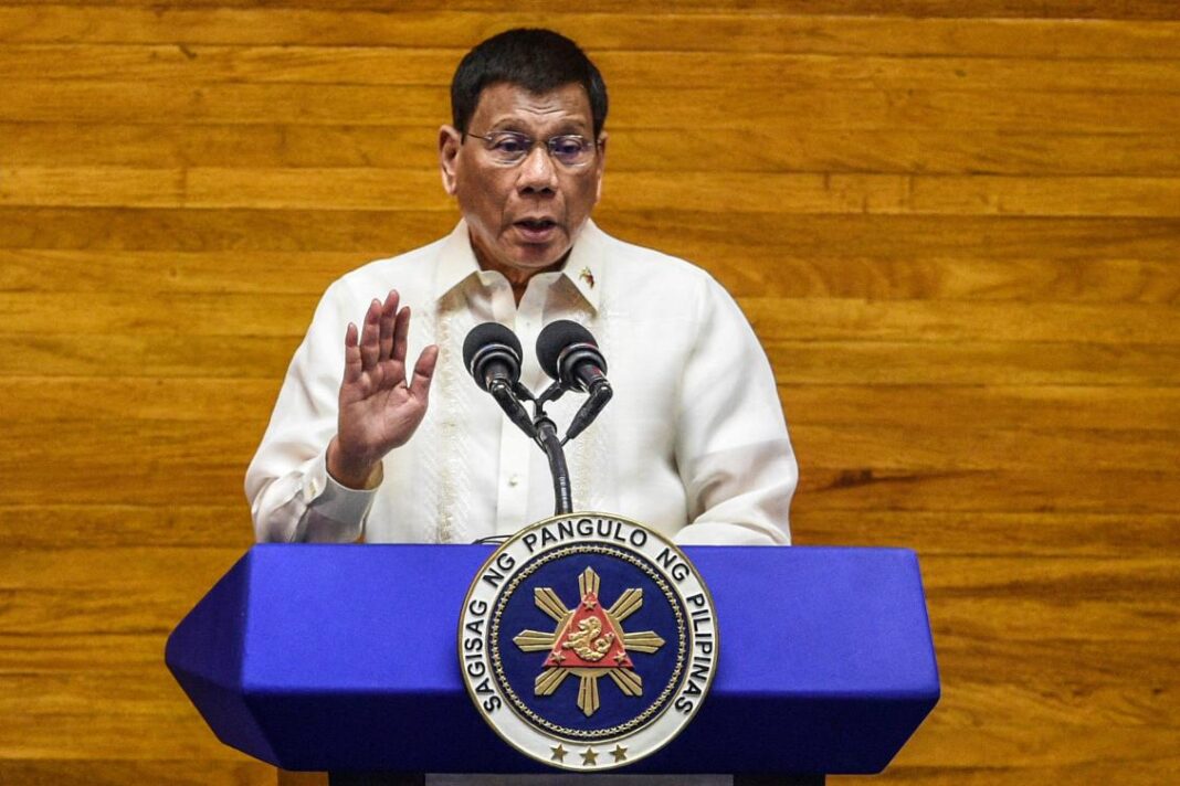 Philippines' Duterte withdraws candidacy for a senate seat