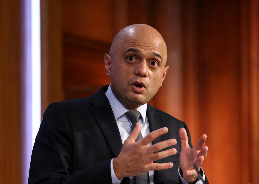 Britain must learn to live with COVID-19, it could be with us forever -- Javid